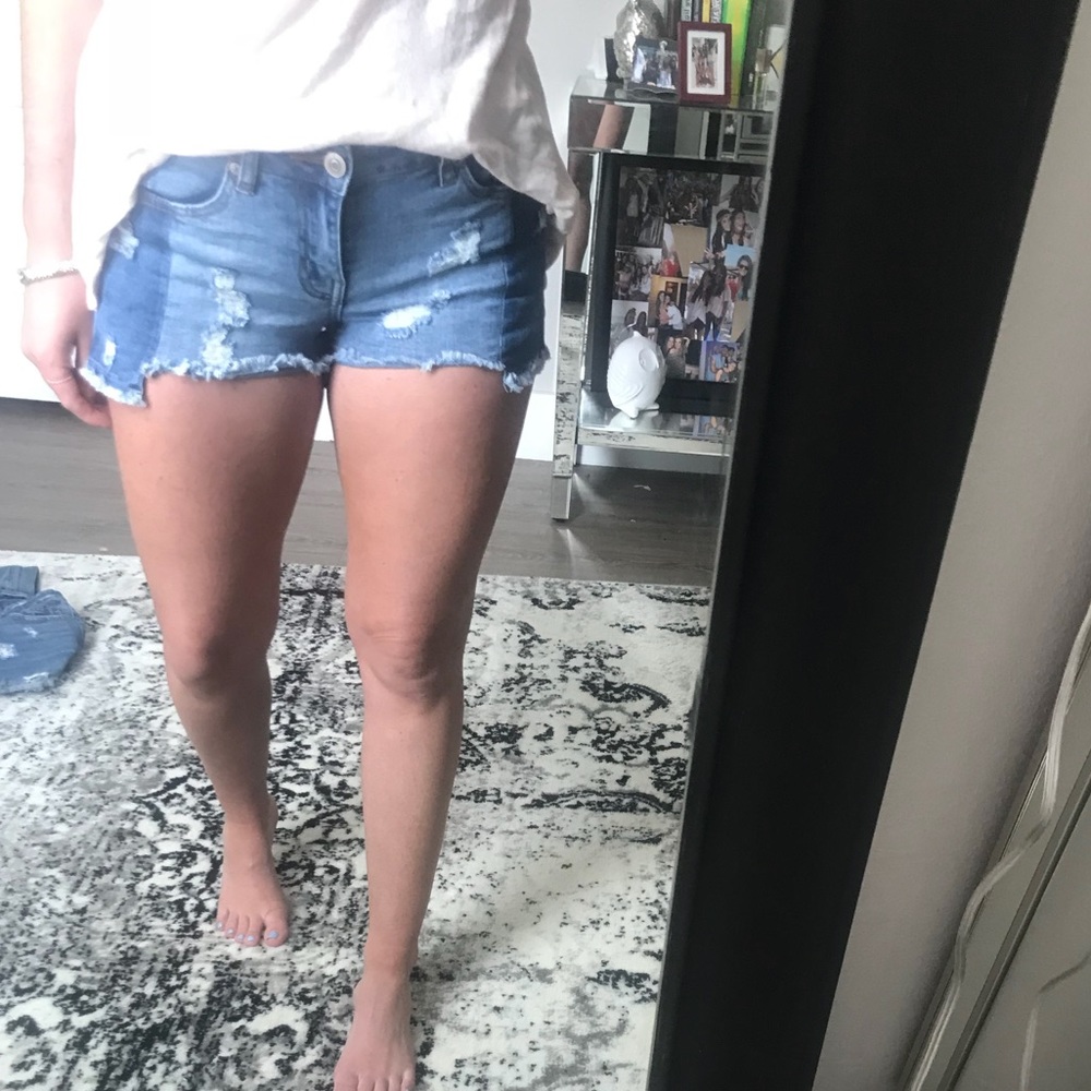 Denim shorts